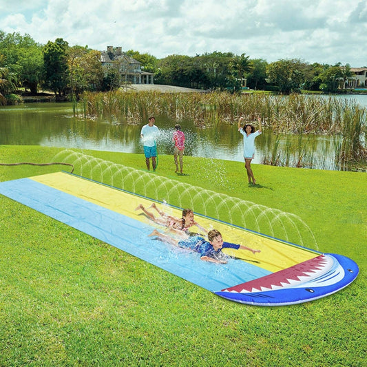 PVC Water Spray Shark Slide Lawn Park Outdoor Water Toys, With Surfboard, Without Surfboard