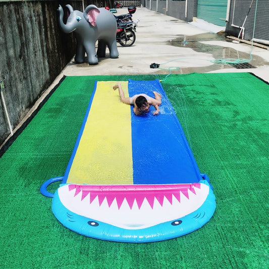 PVC Water Spray Shark Slide Lawn Park Outdoor Water Toys, With Surfboard, Without Surfboard