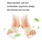 Beige non-slip toe corrector sleeves covering both big toes with split pad