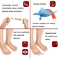 Silicone toe corrector, flexible toe-separator piece shown on a foot