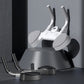 White smart push-up and plank trainer with padded elbow rests and control display