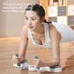 White smart push-up plank trainer with cushioned foam grips and padded supports