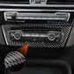 Carbon-fiber AC control panel trim sticker with circular close-up detail