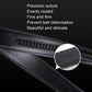 Black leather belt with fine topstitching and reinforced underside seam detail