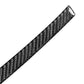 Carbon fiber weave radio panel sticker, angled close-up of black and gray pattern
