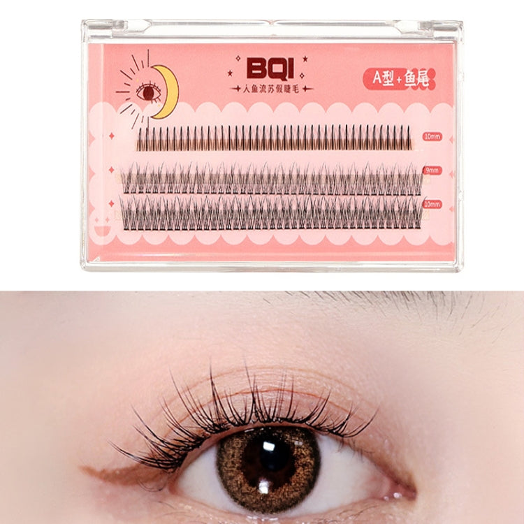 3D natural curling false eyelashes in clear pink retail box
