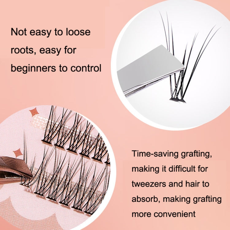 False eyelash rooting and grafting diagram for secure wear and easier control