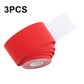 3pcs Muscle Tape Physiotherapy Sports Tape Basketball Knee Bandage, Size:, 2.5cm x 5m, 3.8cm x 5m, 5cm x 5m