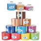 3pcs Muscle Tape Physiotherapy Sports Tape Basketball Knee Bandage, Size:, 2.5cm x 5m, 3.8cm x 5m, 5cm x 5m