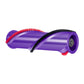 Purple roller brush nozzle with red bristles and a black bumper strip, vacuum attachment