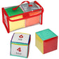 2 PCS / Set Insert Card Dice Learning Toys With Transparent Pocket, 2 PCS / Set