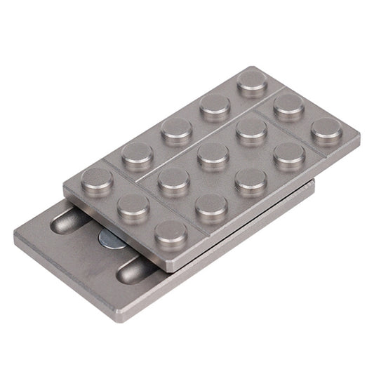 FS01 Stainless Steel Metal Magnetic Push Card Decompression Toy Fingertip Gyro, A Model