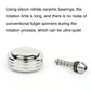 Stainless metal fidget spinner with stacked rings and detachable axle, smooth finish