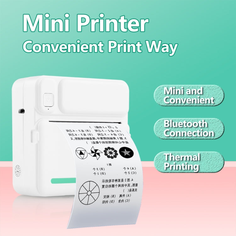 White inkless pocket printer printing on a small sheet