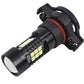 PSX24W LED fog lamp bulb angled view with black housing and red ring