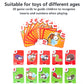 Number and insect themed game cards for a frog tongue-out matching game