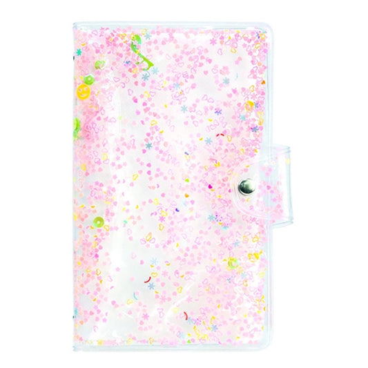 CAIUL 3 Inch PVC Photo Album Large Capacity Collection Commemorative Book, Purple Stream Sand, Pink Stream Sand, Blue Stream Sand, Golden Stars, Cute Daisy