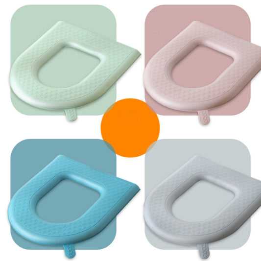 Household Thickened Waterproof Washable Toilet Seat, Pink, Blue, Green, Gray