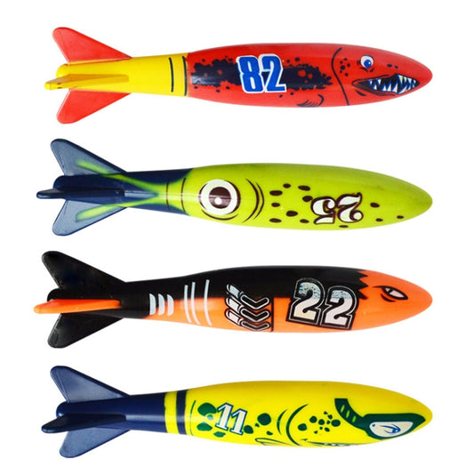 Large Torpedo Diving Swimming Pool Toys Children Summer Water Toys, 4PCS Torpedo, 5PCS Diving Stick, 3PCS Octopus, 4PCS Hard Ring, 4PCS Soft Ring, 3PCS Small Seaweed, 3PCS Big Seaweed, 8PCS Small Stones (large), 8PCS Big Stones (small), 4PCS Sea Horses...