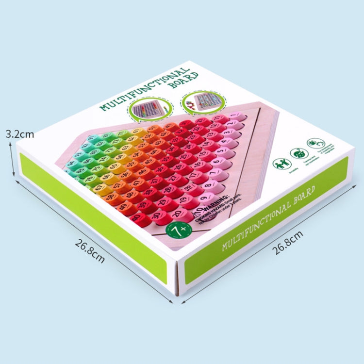 Number puzzle board toy in retail box with colorful numbered pegs