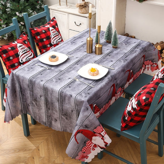 Christmas Printed Tablecloths Table Runners Christmas Tabletop Decorations 150 X 180cm, Type A, Type B, Type C, Type D, Type F