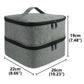 Nail Polish Storage Bag Portable Essential Oil Lipstick Organizer, Grey