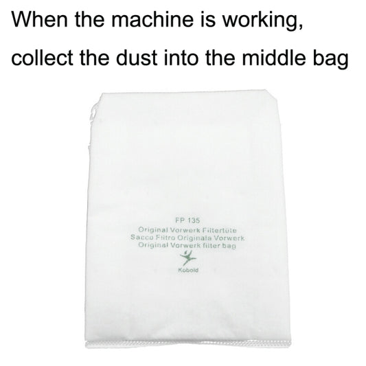 For Vorwerk VK135 / VK136 Vacuum Cleaner Accessories, 5PCS Dust Bag, 5 Sets Motor Tablet, 2PCS Filter, 2PCS Filter+Motor Tablet