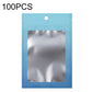 Aluminum foil ziplock pouch with hanging hole and window, blue gradient