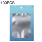 Aluminum foil ziplock pouch with hanging hole and window, blue gradient