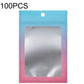 Gradient foil ziplock pouch with round hanging hole and clear window, blue-pink