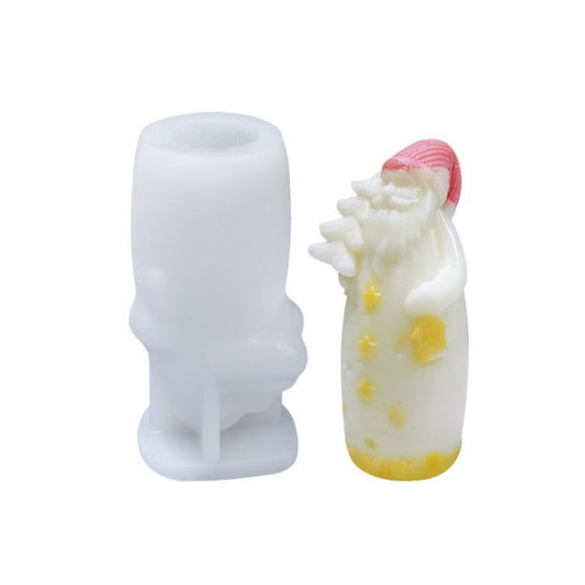 Christmas DIY Scented Candle Silicone Mold, White