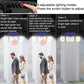 Solar motion sensor LED light with switchable lighting modes and triple LED emitters