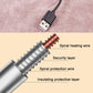 USB cable and heating wire layers diagram for electric heating blanket