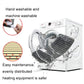 Machine-washable electric heating pad blanket with controller, folded