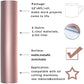Rose gold matte metallic self-adhesive vinyl roll, smooth vinyl surface