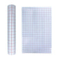 Clear lattice positioning transfer film sheet with red grid lines on transparent PVC