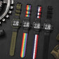 SYNOKE 9619C Nylon Canvas Strap Three-Ring Buckle Vintage Electronic Luminous Watch