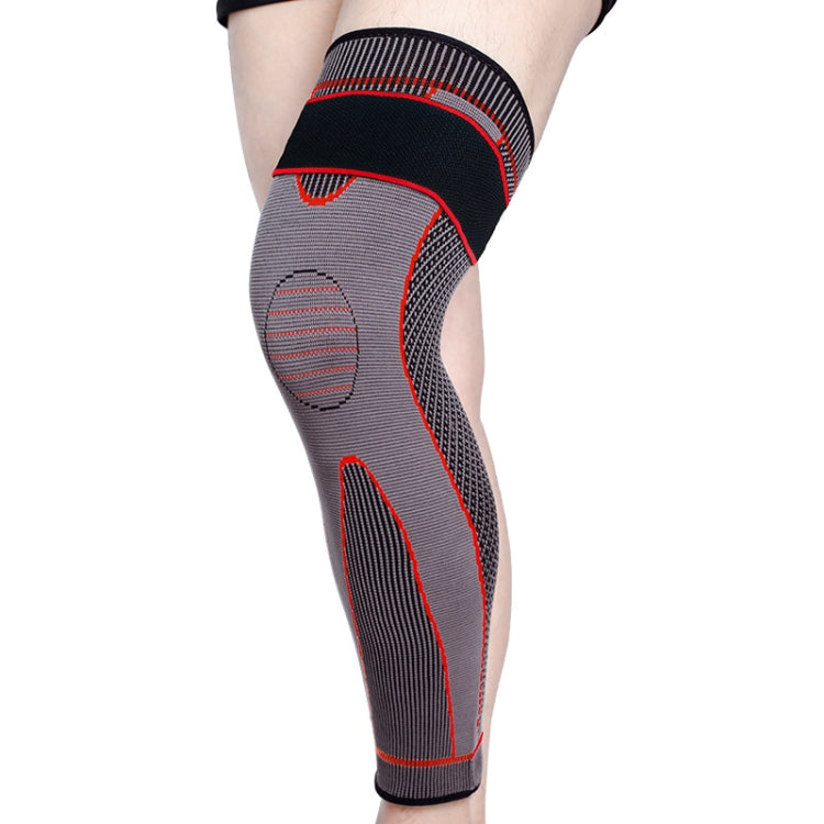 Nylon Knitted Riding Sports Extended Knee Pads, S, M, L, XL, XXL