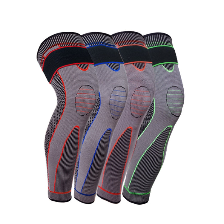 Nylon Knitted Riding Sports Extended Knee Pads, S, M, L, XL, XXL