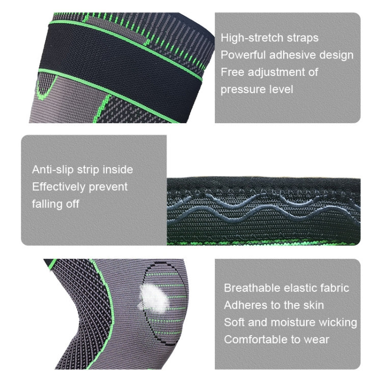 Nylon Knitted Riding Sports Extended Knee Pads, S, M, L, XL, XXL