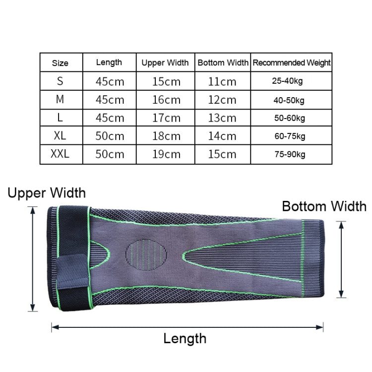 Nylon Knitted Riding Sports Extended Knee Pads, S, M, L, XL, XXL