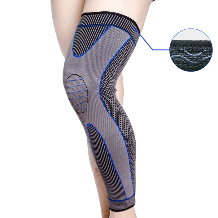 Nylon Knitted Riding Sports Extended Knee Pads, S, M, L, XL, XXL