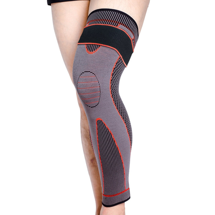 Nylon Knitted Riding Sports Extended Knee Pads, S, M, L, XL, XXL