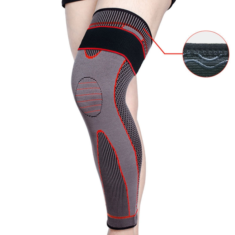 Nylon Knitted Riding Sports Extended Knee Pads, S, M, L, XL, XXL