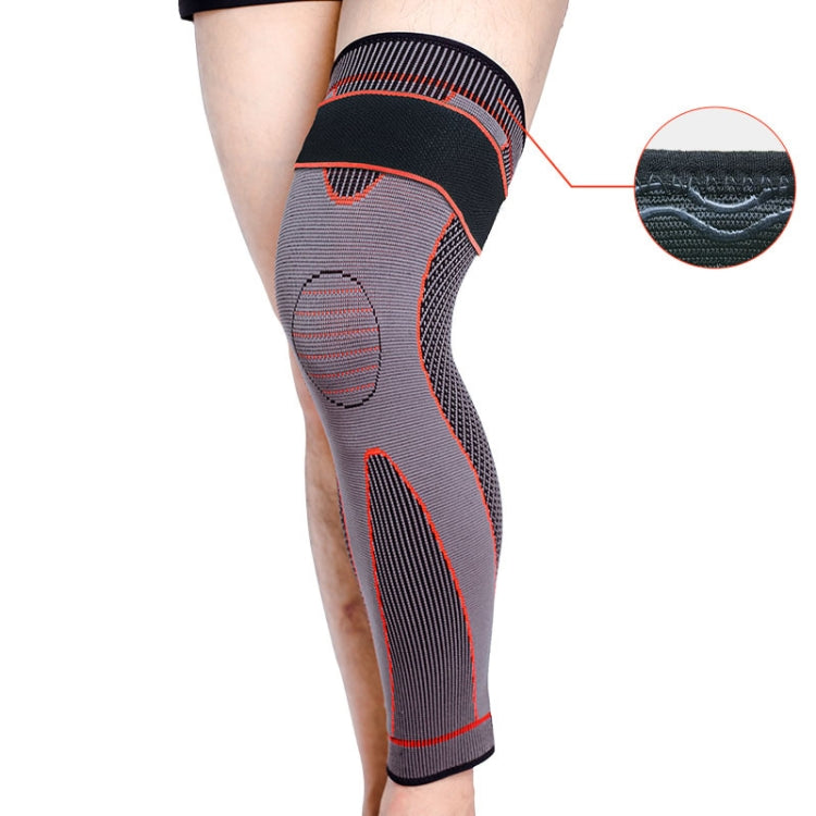Nylon Knitted Riding Sports Extended Knee Pads, S, M, L, XL, XXL