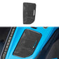 Carbon-fiber style cup cover sticker with long slot, black