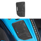 Carbon fiber center control cup cover sticker with slot, curved rectangular shape