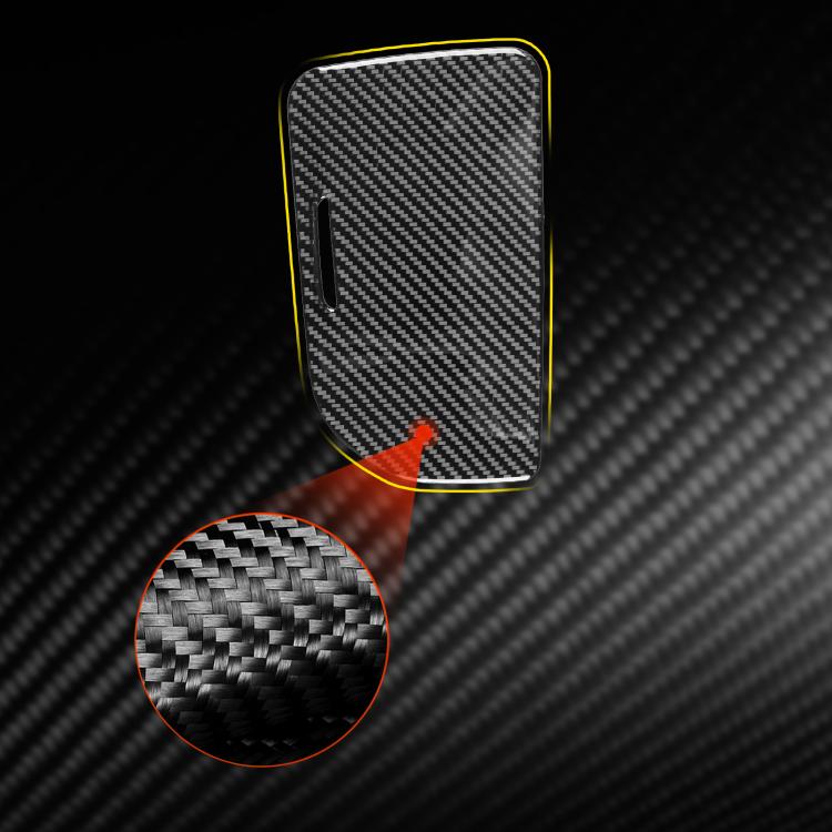 Carbon fiber center control cup cover sticker with slot, detailed weave texture