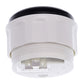 Water level gauge housing with white casing and recessed circular sensor area