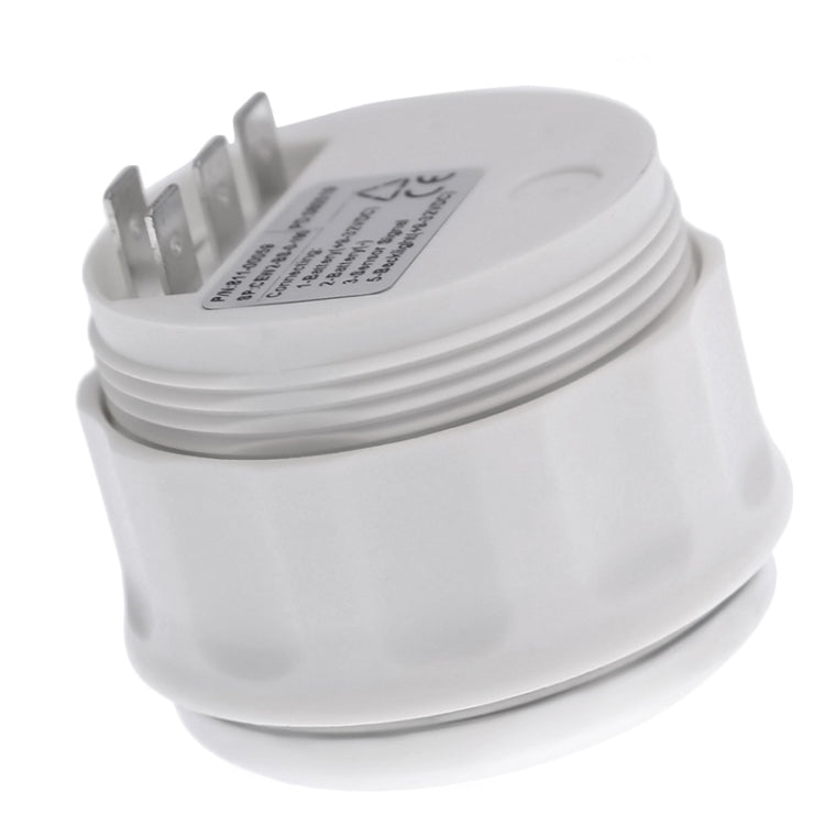 Water level gauge with white housing, ribbed sides, and label on top cover